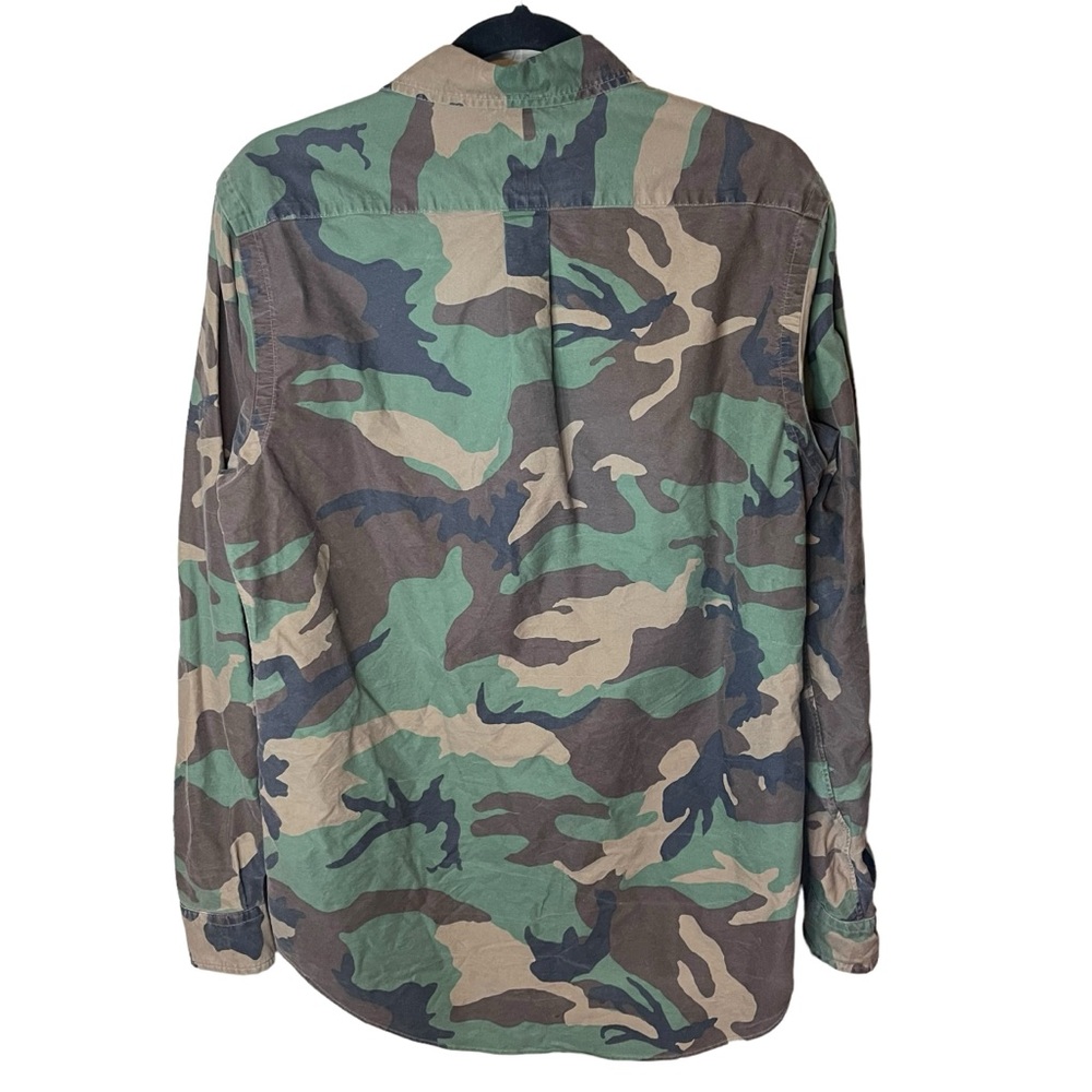 Vintage Ralph Lauren Camouflage Long‎ Sleeve Button Up Casual Shirt Size Medium - Picture 2 of 6